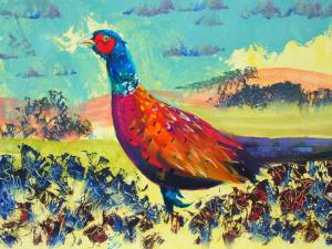 The Sunday Art Show - Phinishing a Pheasant Painting - Strutting My Stuff